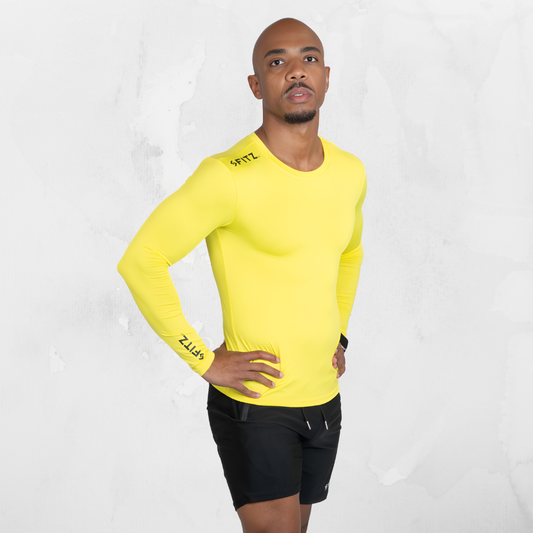 Kids' Compression T-Shirt - Yellow
