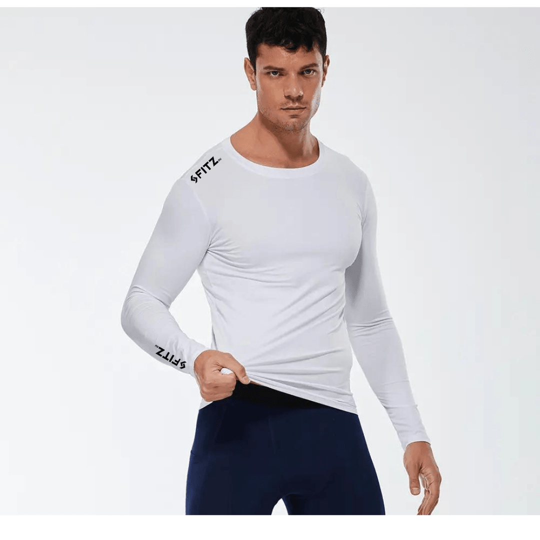 COMPRESSION LONG SLEEVE T-SHIRT (WHITE)