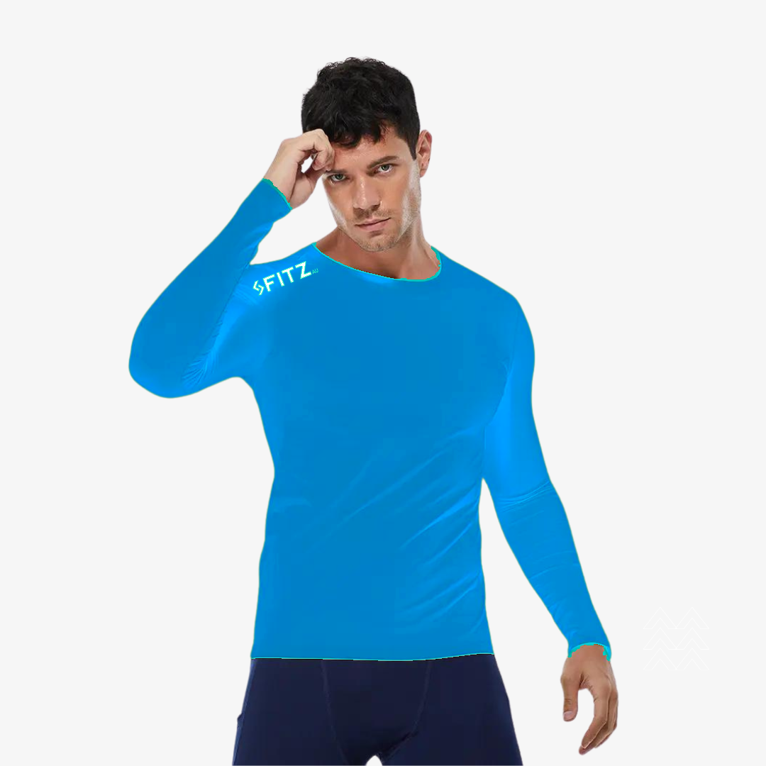 Kids' Compression T-Shirt - Bright Blue