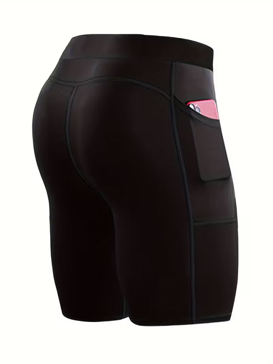 Compression Running Shorts with Pocket