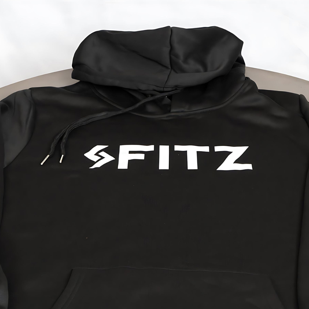 Unisex Black Hoodie FITZ