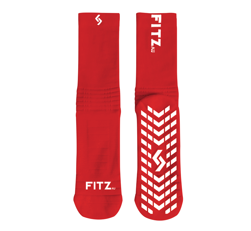 Player Pack Grip Socks + Leg  Sleeves Red