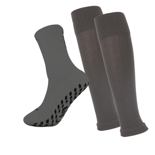 Player Pack Grip Socks + Leg Sleeves Grey - FITZ AUSTRALIA