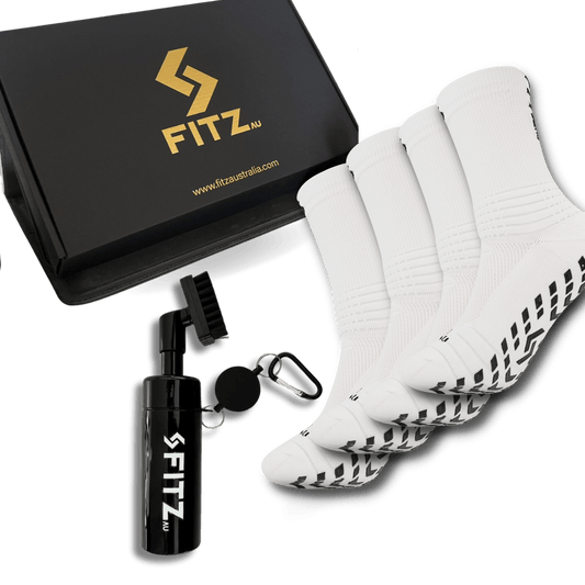 4 Pack Grip Socks Gift Box FREE Boot Brush - FITZ AUSTRALIA