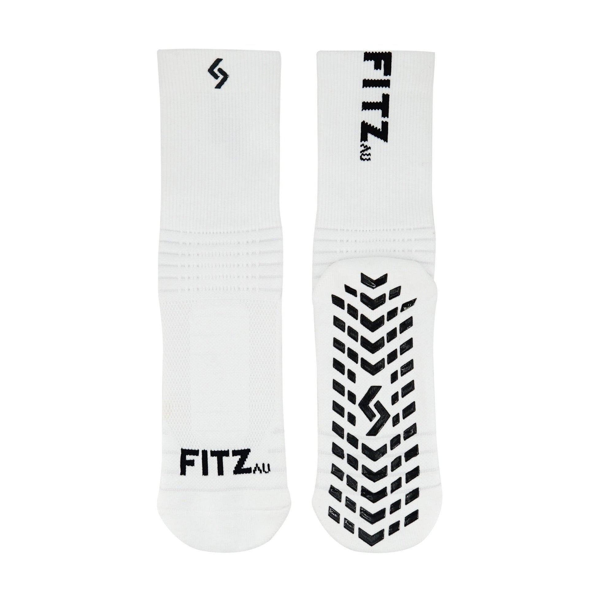 Supreme Grip Socks White - FITZ AUSTRALIA